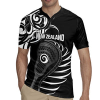 Personalised New Zealand Silver Fern Lacrosse Rugby Jersey Aotearoa Maori Pattern