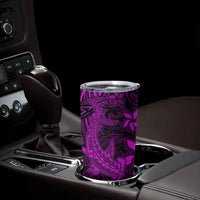 Polynesian Tumbler Cup Pink Hawaiian Tribal Hammerhead Shark