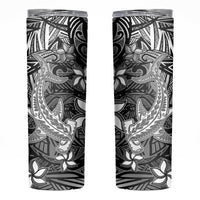 Polynesian Skinny Tumbler Black Hawaiian Tribal Hammerhead Shark