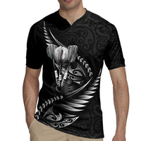 Personalised All Black New Zealand Darts Rugby Jersey Aoteroa Fern Maori Galaxy Style