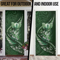 Personalised All Green New Zealand Darts Door Cover Aoteroa Fern Maori Galaxy Style - Polynesian Pride