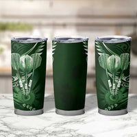 All Green New Zealand Darts Tumbler Cup Aoteroa Fern Maori Galaxy Style