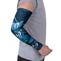 Personalised All Blue New Zealand Darts Arm Sleeves Aoteroa Fern Maori Galaxy Style - Polynesian Pride