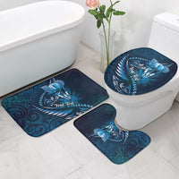 Personalised All Blue New Zealand Darts Bathroom Set Aoteroa Fern Maori Galaxy Style - Polynesian Pride