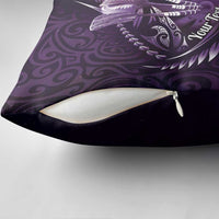 Personalised All Purple New Zealand Darts Pillow Cover Aoteroa Fern Maori Galaxy Style - Polynesian Pride