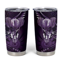 All Purple New Zealand Darts Tumbler Cup Aoteroa Fern Maori Galaxy Style