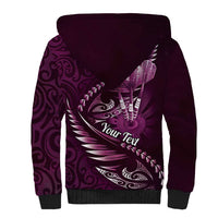 Personalised All Pink New Zealand Darts Sherpa Hoodie Aoteroa Fern Maori Galaxy Style