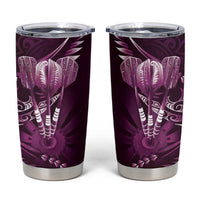 All Pink New Zealand Darts Tumbler Cup Aoteroa Fern Maori Galaxy Style