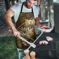 Personalised All Gold New Zealand Darts Apron Aoteroa Fern Maori Galaxy Style LT14 - Polynesian Pride