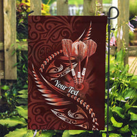 Personalised All Red New Zealand Darts Garden Flag Aoteroa Fern Maori Galaxy Style