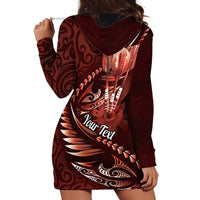 Personalised All Red New Zealand Darts Hoodie Dress Aoteroa Fern Maori Galaxy Style