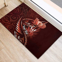 Personalised All Red New Zealand Darts Rubber Doormat Aoteroa Fern Maori Galaxy Style