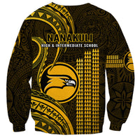 Hawaii Nanakuli High And Intermediate School Sweatshirt Polynesian Kakau Pattern LT14 - Polynesian Pride
