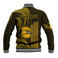 Personalised Hawaii Nanakuli High And Intermediate School Baseball Jacket Polynesian Kakau Pattern LT14 - Polynesian Pride