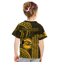 Personalised Hawaii Nanakuli High And Intermediate School Kid T Shirt Polynesian Kakau Pattern LT14 - Polynesian Pride