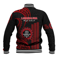 Hawaii Lahainaluna High School Baseball Jacket Polynesian Kakau Pattern LT14 - Polynesian Pride