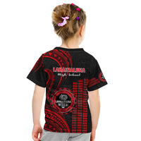 Hawaii Lahainaluna High School Kid T Shirt Polynesian Kakau Pattern LT14 - Polynesian Pride