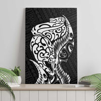 New Zealand Eel Canvas Wall Art Tuna Aotearoa Maori Patten - Black LT14 - Polynesian Pride