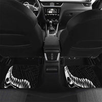 New Zealand Eel Car Mats Tuna Aotearoa Maori Patten - Black LT14 Set 2pcs - Back Black - Polynesian Pride