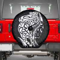 New Zealand Eel Spare Tire Cover Tuna Aotearoa Maori Patten - Black LT14 - Polynesian Pride