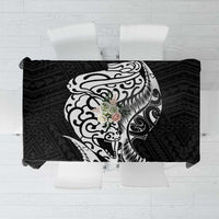 New Zealand Eel Tablecloth Tuna Aotearoa Maori Patten - Black LT14 Black - Polynesian Pride