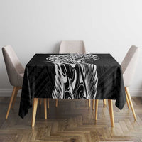 New Zealand Eel Tablecloth Tuna Aotearoa Maori Patten - Black LT14 - Polynesian Pride