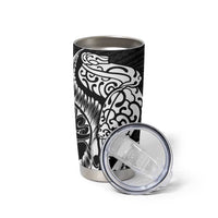 New Zealand Eel Tumbler Cup Tuna Aotearoa Maori Patten - Black LT14 - Polynesian Pride
