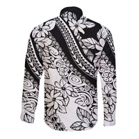 polynesia-long-sleeve-button-shirt-polynesian-tropical-flowers-black-pastel-vibes