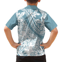 polynesia-family-matching-long-sleeve-bodycon-dress-and-hawaiian-shirt-polynesian-tropical-flowers-blue-pastel-vibes