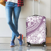 Polynesia Luggage Cover Polynesian Tropical Flowers Purple Pastel Vibes LT14 - Polynesian Pride