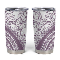 Polynesia Tumbler Cup Polynesian Tropical Flowers Purple Pastel Vibes LT14 Purple - Polynesian Pride