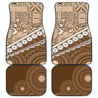 Beige Bula Fiji Car Mats Fijian Language Week Tapa Cloth - Pastel LT14 - Polynesian Pride