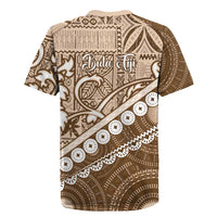 Beige Bula Fiji Rugby Jersey Fijian Language Week Tapa Cloth - Pastel LT14 - Polynesian Pride