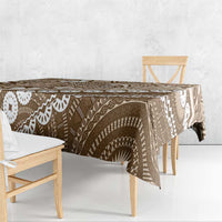 Beige Bula Fiji Tablecloth Fijian Language Week Tapa Cloth - Pastel LT14 - Polynesian Pride