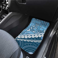 Blue Bula Fiji Car Mats Fijian Language Week Tapa Cloth - Pastel LT14 - Polynesian Pride