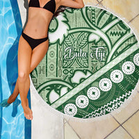Green Bula Fiji Beach Blanket Fijian Language Week Tapa Cloth - Pastel LT14 - Polynesian Pride