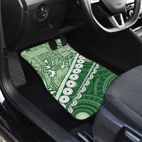 Green Bula Fiji Car Mats Fijian Language Week Tapa Cloth - Pastel LT14 - Polynesian Pride