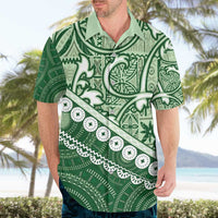 Green Bula Fiji Hawaiian Shirt Fijian Language Week Tapa Cloth - Pastel LT14 - Polynesian Pride