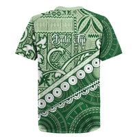 Green Bula Fiji Rugby Jersey Fijian Language Week Tapa Cloth - Pastel LT14 - Polynesian Pride