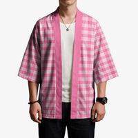 Pink Japanese Palaka Pride Kimono - Polynesian Pride
