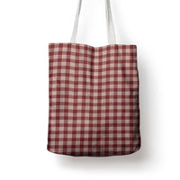 Burgundy Japanese Palaka Pride Tote Bag - Polynesian Pride