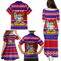 Custom Guam Christmas Family Matching Puletasi Dress and Hawaiian Shirt Guaman Santas Felis Pasgua LT14 - Polynesian Pride