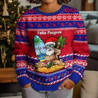 Custom Guam Christmas Kid Ugly Christmas Sweater Guaman Santas Felis Pasgua LT14 - Polynesian Pride