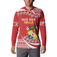 Custom Mate Maa Tonga Button Sweatshirt 2024 Go Champions LT14 - Polynesian Pride
