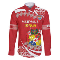 Custom Mate Maa Tonga Family Matching Long Sleeve Bodycon Dress and Hawaiian Shirt 2024 Go Champions