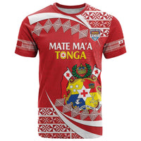 Custom Mate Maa Tonga T Shirt 2024 Go Champions LT14 Red - Polynesian Pride