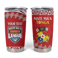 Custom Mate Maa Tonga Tumbler Cup 2024 Go Champions LT14 Red - Polynesian Pride