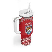 Custom Mate Maa Tonga Tumbler With Handle 2024 Go Champions LT14 - Polynesian Pride