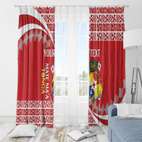 Custom Mate Maa Tonga Window Curtain 2024 Go Champions LT14 - Polynesian Pride
