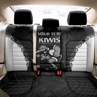 Aotearoa Rugby Custom Back Car Seat Cover Maori Kiwi - Mascot Style LT14 - Polynesian Pride